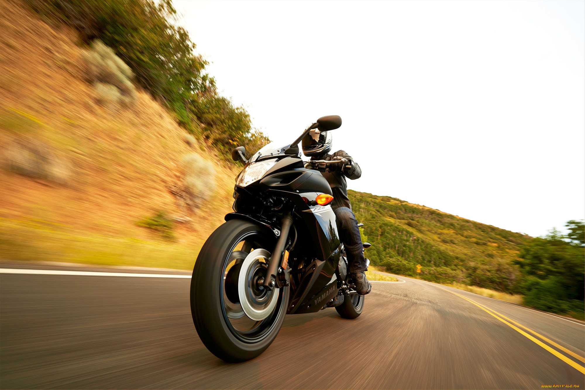 , yamaha, fz6r, 2014
